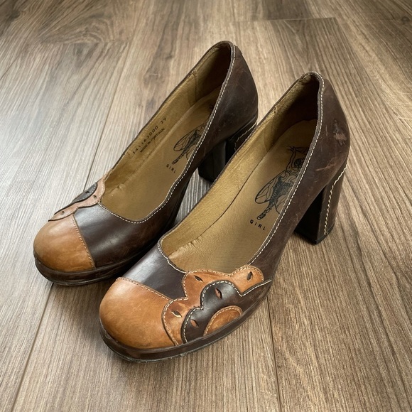 Fly London Shoes - Fly London Brown Leather Pumps | 39